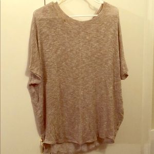 Tan dolman style top